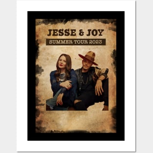 Vintage Old Paper 80s Style Jesse & Joy summer 2023 Posters and Art